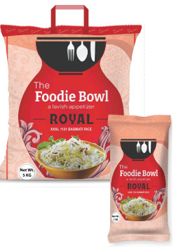 The Foodie Bowl Royal, 1121 Long grain Basmati Rice